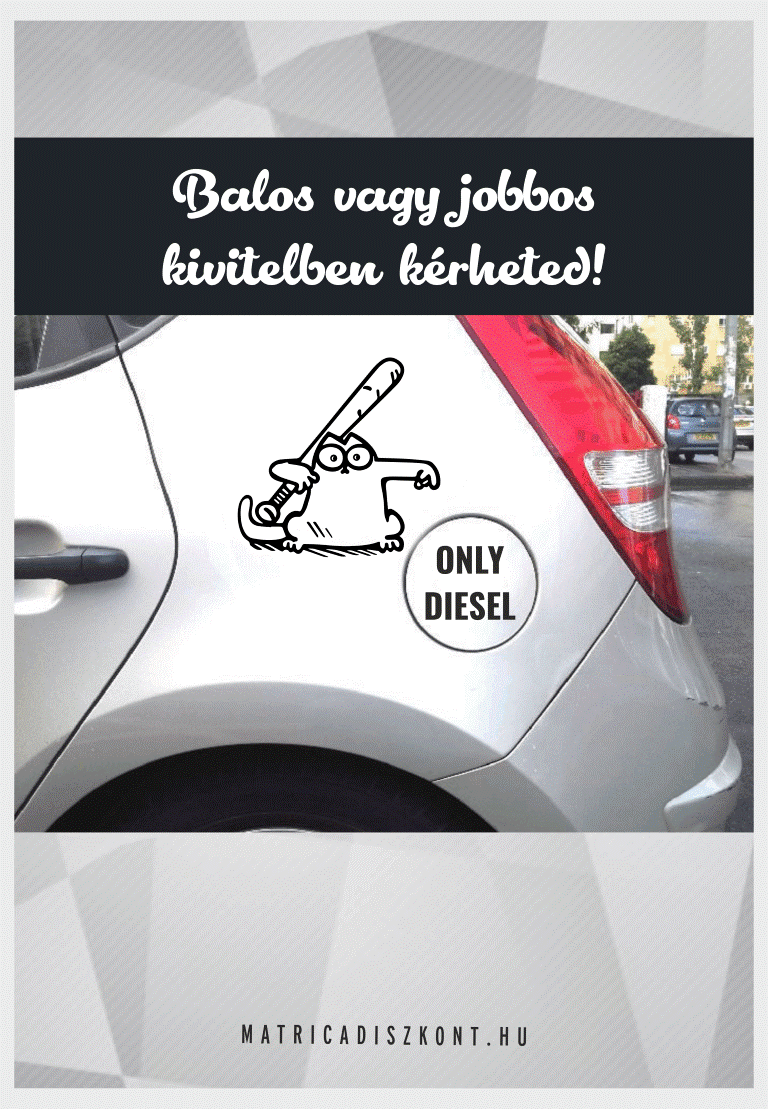 Autómatrica vicces cica 002 tanksapkára