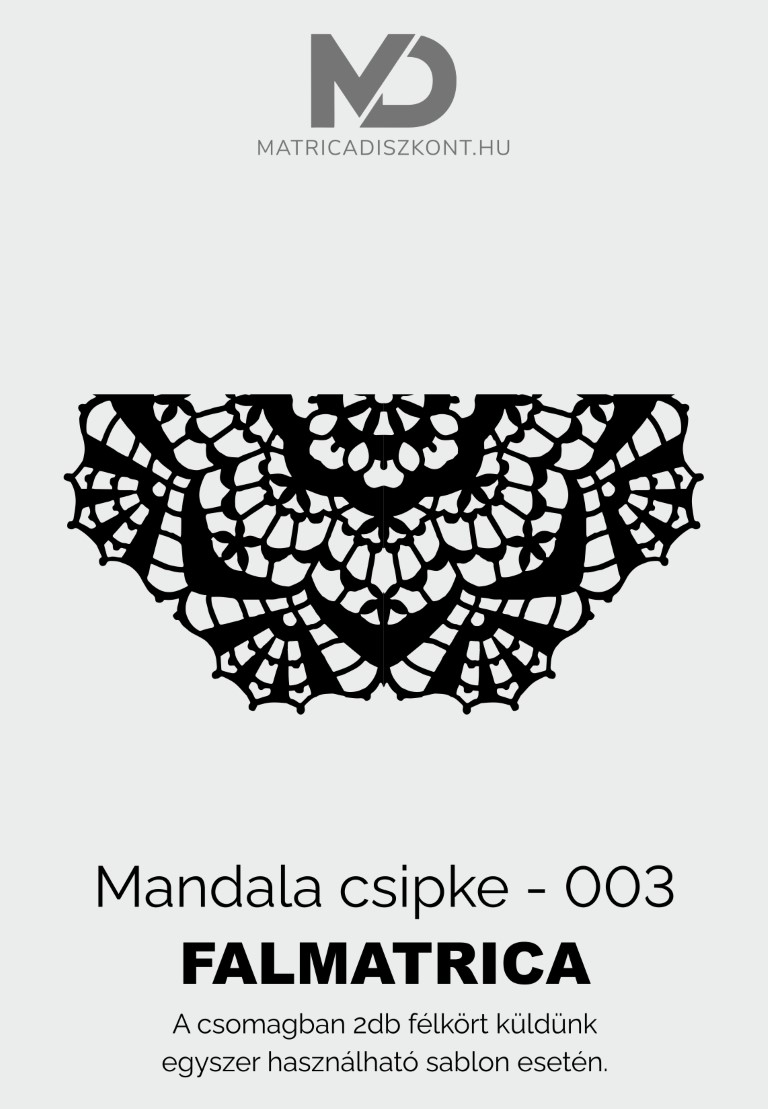 Mandala csipke 001 festősablon